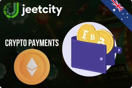 JeetCity Casino crypto payment options including Bitcoin and Ethereum