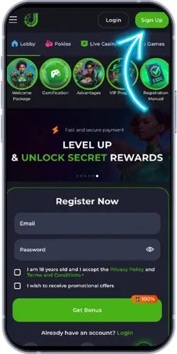 JeetCity Casino homepage with game lobby, winners section and Get Bonuses banner